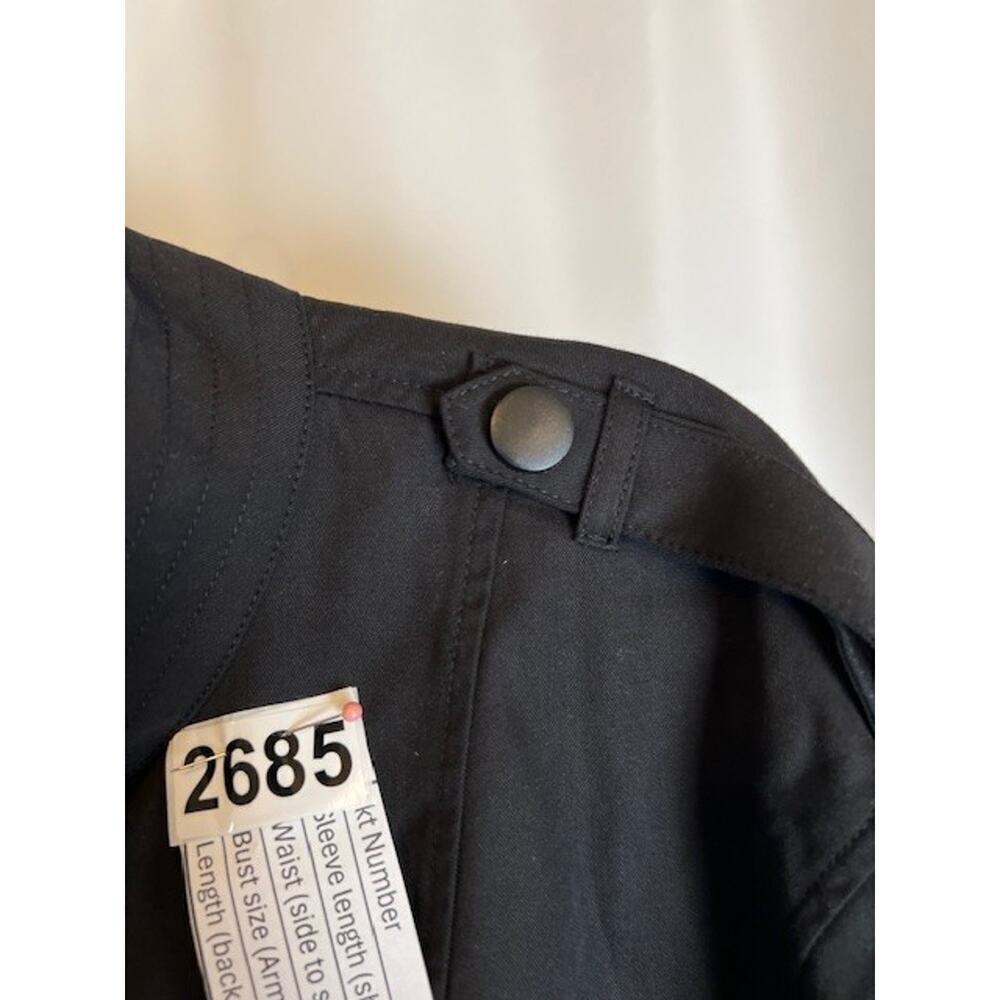 Vince Camuto Button Front Cropped Jacket Women's Black M MSRP $139 - Picture 5 of 9